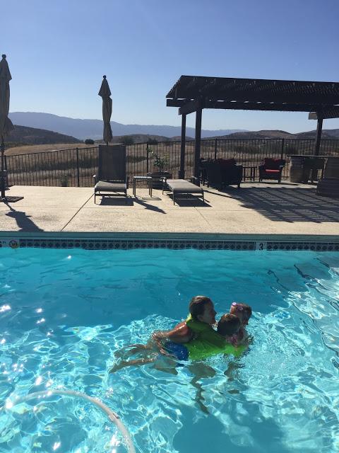 Swimming on a hot afternoon at the Inn at Pinnacles