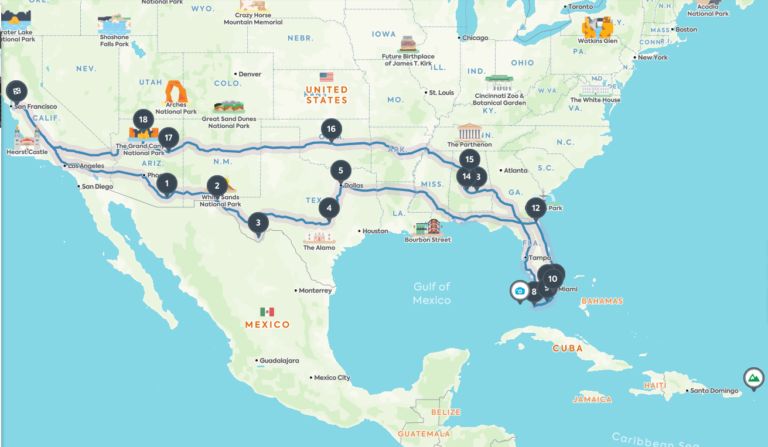 New Year's 2021 Road Trip Itinerary